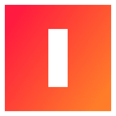 Align Object Vertical Icon from Sharp Gradient Set