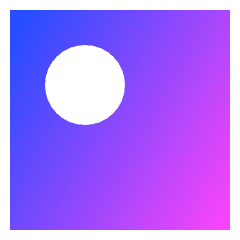 Align Top Left Circle Icon from Sharp Gradient Set