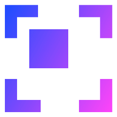 Align Top Left Frame Square Icon from Sharp Gradient Set