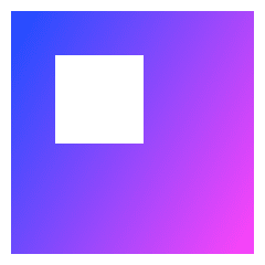 Align Top Left Square Icon from Sharp Gradient Set