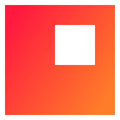 Align Top Right Square Icon from Sharp Gradient Set