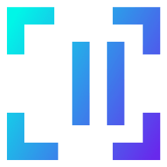 Align Two Right Frame Icon from Sharp Gradient Set