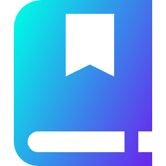 Bookmark Book Icon from Sharp Gradient Set