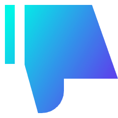 Dislike 2 Icon from Sharp Gradient Set