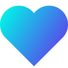 Heart Icon from Sharp Gradient Set