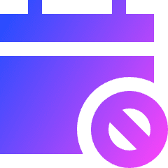 Calendar Block Icon from Sharp Gradient Set