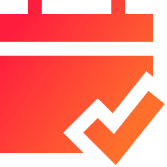 Calendar Check Icon from Sharp Gradient Set