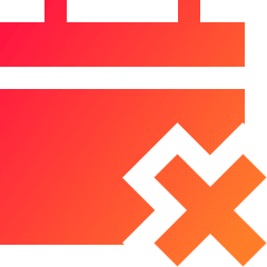 Calendar Disable Icon from Sharp Gradient Set