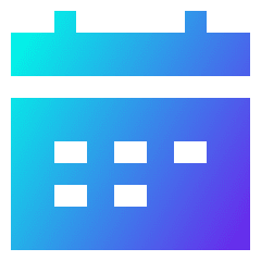 Calendar Mark Icon from Sharp Gradient Set