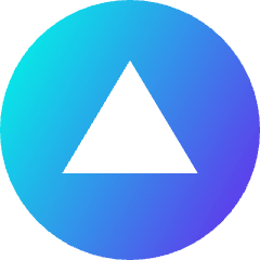 Color Triangle Icon from Sharp Gradient Set