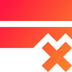 Delete Row Icon from Sharp Gradient Set