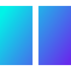 Rectangle Split Half Vertical Icon from Sharp Gradient Set