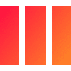 Rectangle Split Thirds Icon from Sharp Gradient Set