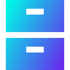 Archive Drawer Icon from Sharp Gradient Set