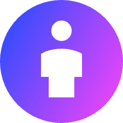 Attribution Icon from Sharp Gradient Set