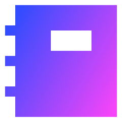 Contact Book Icon from Sharp Gradient Set