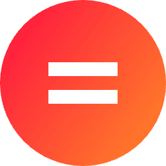 No Derivative Works Icon from Sharp Gradient Set