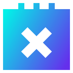 Notepad Remove Icon from Sharp Gradient Set