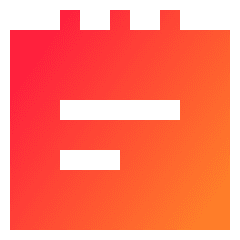 Notepad Text Icon from Sharp Gradient Set