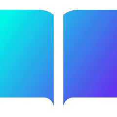 Open Book Icon from Sharp Gradient Set