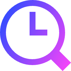 Search History Browser Icon from Sharp Gradient Set