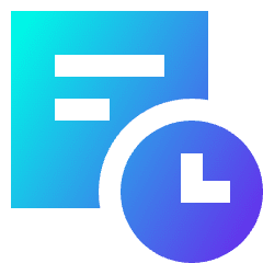 Search History Icon from Sharp Gradient Set