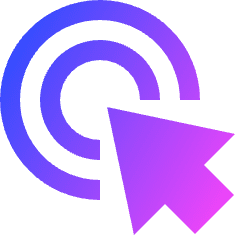 Arrow Cursor Click 2 Icon from Sharp Gradient Set
