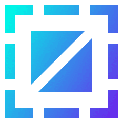 Select None Icon from Sharp Gradient Set