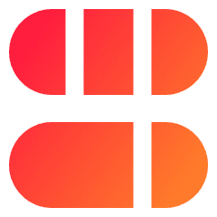 Dashboard Horizontal Pills 4 Icon from Sharp Gradient Set