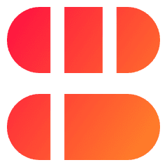 Dashboard Horizontal Pills 6 Icon from Sharp Gradient Set