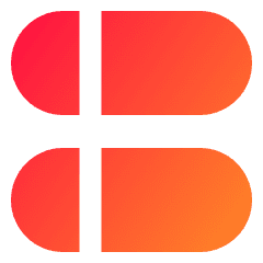 Dashboard Horizontal Pills Split Left Icon from Sharp Gradient Set