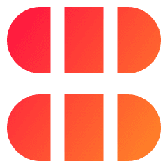 Dashboard Horizontal Pills Thirds Icon from Sharp Gradient Set