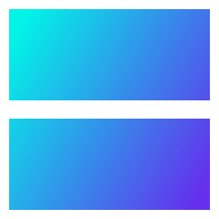 Dashboard Horizontal Rectangle Icon from Sharp Gradient Set