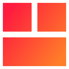 Dashboard Square Horizontal Rectangle 2 Icon from Sharp Gradient Set