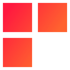Dashboard Square Three Icon from Sharp Gradient Set