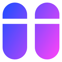 Dashboard Vertical Pills Split Top Icon from Sharp Gradient Set