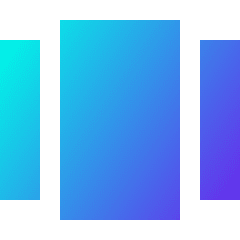 Carousel Horizontal Icon from Sharp Gradient Set