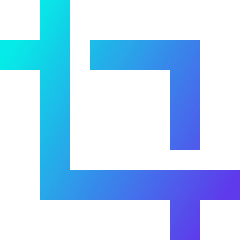 Crop Selection Icon from Sharp Gradient Set