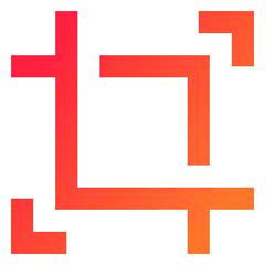 Expand Crop Resize Icon from Sharp Gradient Set
