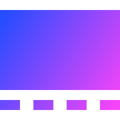 Gallery View Icon from Sharp Gradient Set