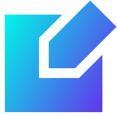 Pencil Square Icon from Sharp Gradient Set