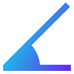 Rotate Angle 45 Icon from Sharp Gradient Set