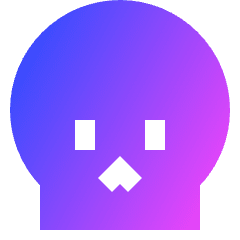Skull 1 Icon from Sharp Gradient Set