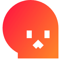 Skull 2 Icon from Sharp Gradient Set