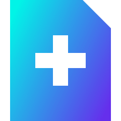 File Add Icon from Sharp Gradient Set