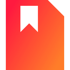 File Bookmark Icon from Sharp Gradient Set