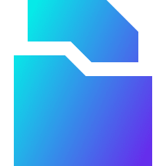 File Folder Icon from Sharp Gradient Set