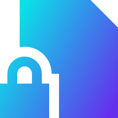 File Lock Icon from Sharp Gradient Set