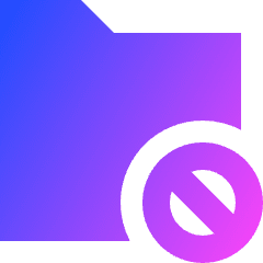 Folder Block Icon from Sharp Gradient Set