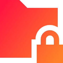 Folder Lock Icon from Sharp Gradient Set